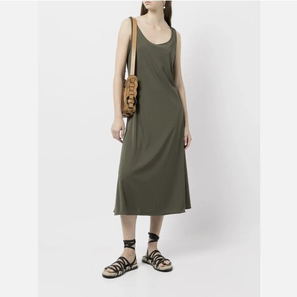 Polo Ralph Lauren Olive Green Sleeveless Midi Sheath Dress - Picture 1 of 5